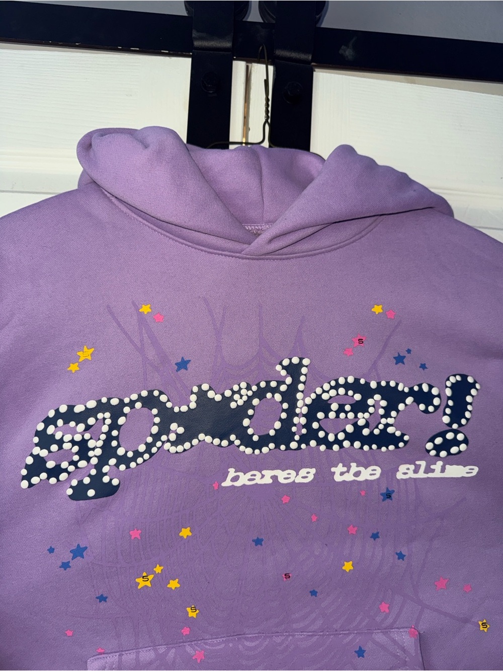 Lavender Sp5derGraphic Hoodie